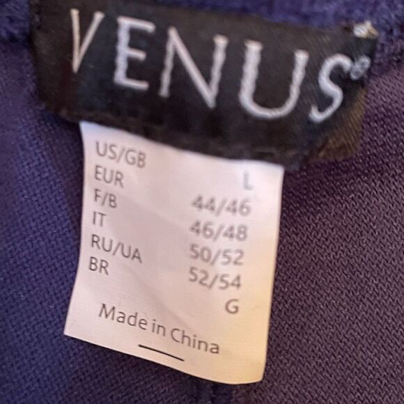 VENUS NWT TERRY SHORT IN BLUE SIZE LARGE 2.5” - Picture 4 of 5